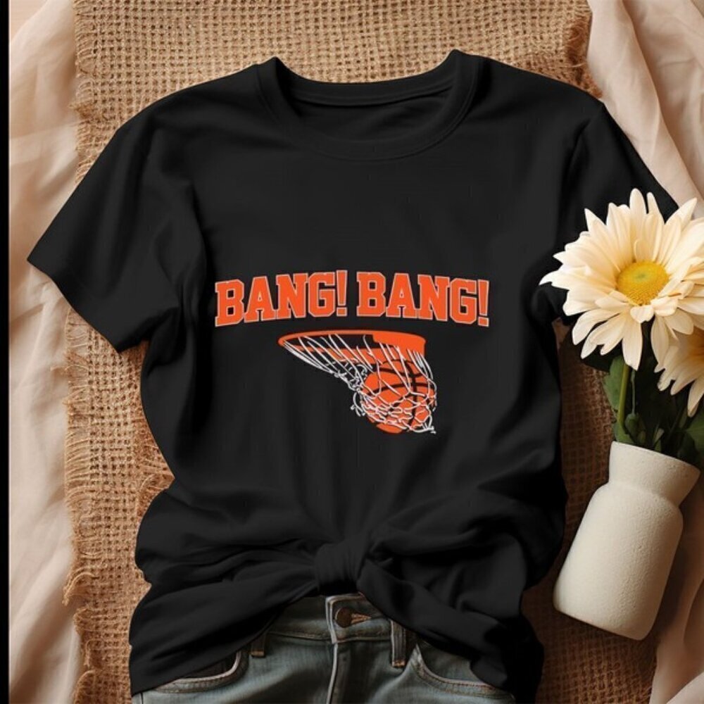 New York Basketball Bang Bang NBA Team Fan Gift Graphic Sports T-Shirt .